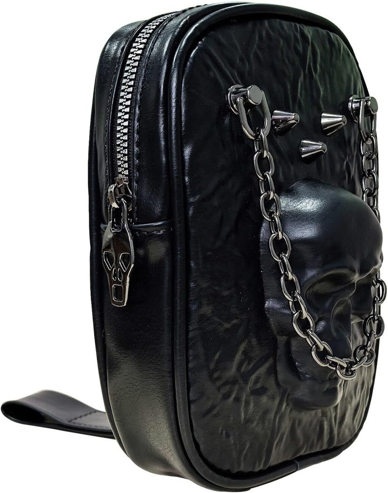 Larswon Plus Size Leg Harness Bag for Women - Synthetic Leather Thigh Pouch Hip Fanny Pack - Image 5